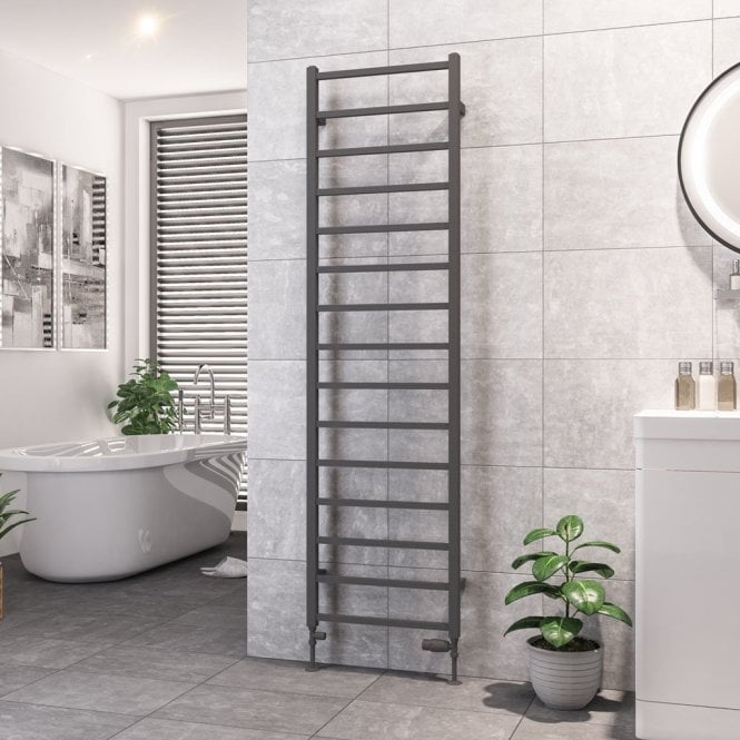 Eastbrook  Tuscan Square Towel Rail 1800mm x 500mm Matt Anthracite   89.1260