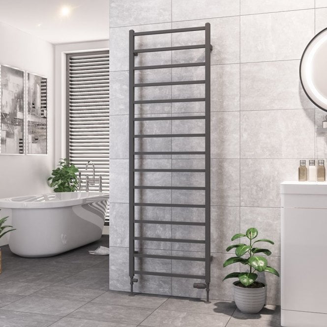 Eastbrook  Tuscan Square Towel Rail 1800mm x 600mm Matt Anthracite   89.1261