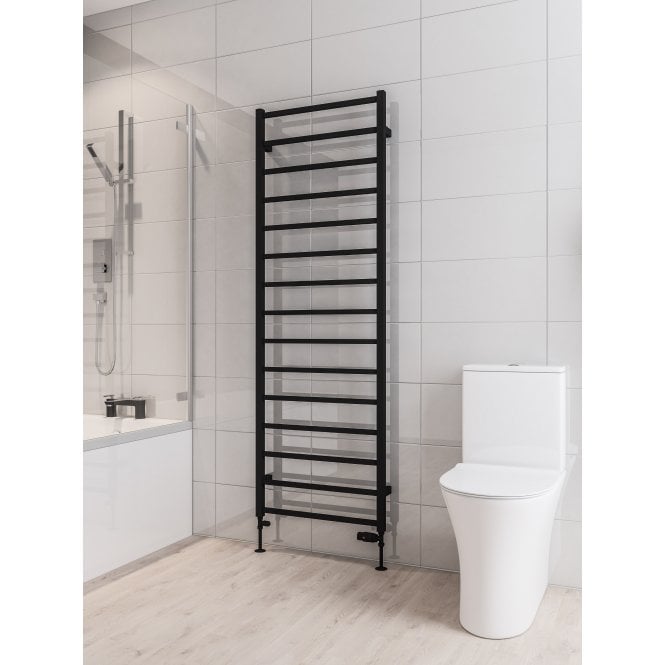 Eastbrook  Tuscan Square Towel Rail 1800mm x 600mm Matt Black   89.1267