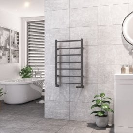 Eastbrook Tuscan Square Towel Rail 800mm x 500mm Matt Anthracite   89.1256