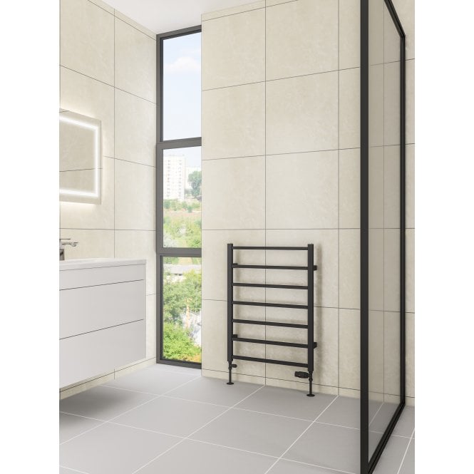 Eastbrook  Tuscan Square Towel Rail 800mm x 600mm Matt Anthracite   89.1257
