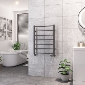 Eastbrook Tuscan Square Towel Rail 800mm x 600mm Matt Anthracite   89.1257