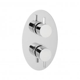 Eastbrook Twin Control Shower Valve With Diverter Only Chrome   68.0002