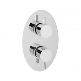 Eastbrook Twin Control Shower Valve With Diverter Only Chrome   68.0002