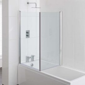Eastbrook Type 1 Screen Across Bath For 700mm Silver   58.716