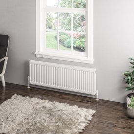 Eastbrook Type 11 Compact Panel Radiator 400mm x 1200mm Gloss White   25.0027