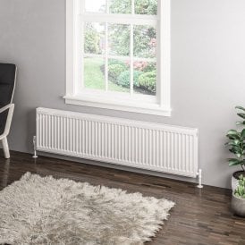 Eastbrook Type 11 Compact Panel Radiator 400mm x 1600mm Gloss White   25.0029