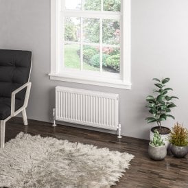 Eastbrook Type 11 Compact Panel Radiator 400mm x 800mm Gloss White   25.0023