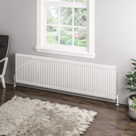 Eastbrook Type 11 Compact Panel Radiator 500mm x 1800mm Gloss White   25.0045