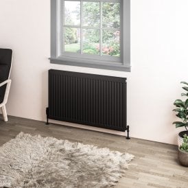 Eastbrook Type 11 Compact Panel Radiator 600mm x 1000mm Matt Black   25.0073