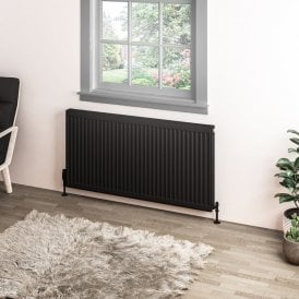 Eastbrook Type 11 Compact Panel Radiator 600mm x 1200mm Matt Black   25.0074