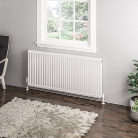 Eastbrook Type 11 Compact Panel Radiator 600mm x 1300mm Gloss White   25.0056