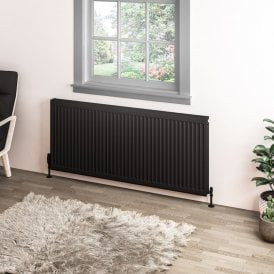 Eastbrook Type 11 Compact Panel Radiator 600mm x 1400mm Matt Black   25.0075