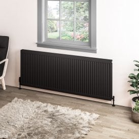 Eastbrook Type 11 Compact Panel Radiator 600mm x 1600mm Matt Black   25.0076