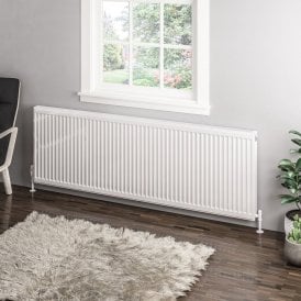 Eastbrook Type 11 Compact Panel Radiator 600mm x 1800mm Gloss White   25.0060