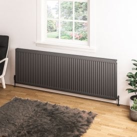 Eastbrook Type 11 Compact Panel Radiator 600mm x 1800mm Matt Anthracite   25.0069