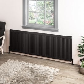 Eastbrook Type 11 Compact Panel Radiator 600mm x 1800mm Matt Black   25.0077