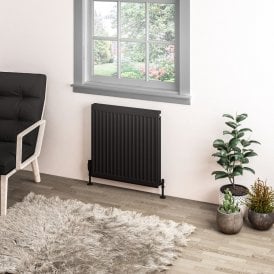 Eastbrook Type 11 Compact Panel Radiator 600mm x 600mm Matt Black   25.0071