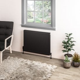 Eastbrook Type 11 Compact Panel Radiator 600mm x 800mm Matt Black   25.0072