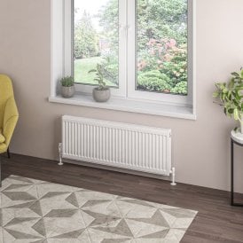 Eastbrook Type 21 Compact Panel Radiator 400mm x 1100mm Gloss White   25.0085