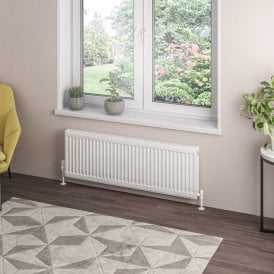 Eastbrook Type 21 Compact Panel Radiator 400mm x 1200mm Gloss White   25.0086
