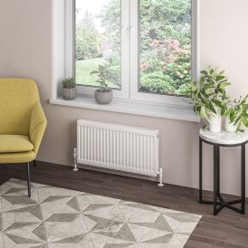 Eastbrook Type 21 Compact Panel Radiator 400mm x 800mm Gloss White   25.0082