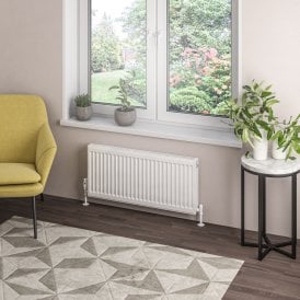 Eastbrook Type 21 Compact Panel Radiator 400mm x 900mm Gloss White   25.0083