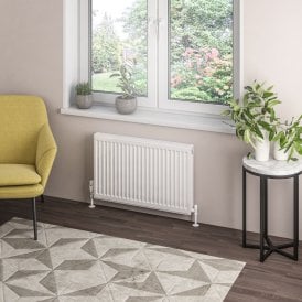 Eastbrook Type 21 Compact Panel Radiator 500mm x 800mm Gloss White   25.0095