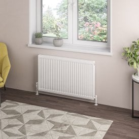 Eastbrook Type 21 Compact Panel Radiator 600mm x 1000mm Gloss White   25.0110