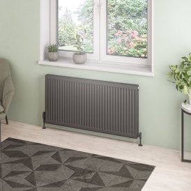 Eastbrook Type 21 Compact Panel Radiator 600mm x 1200mm Matt Anthracite   25.0123