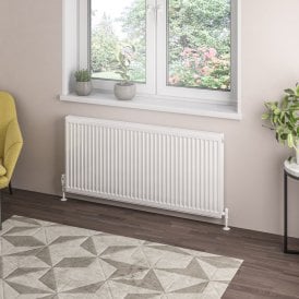 Eastbrook Type 21 Compact Panel Radiator 600mm x 1300mm Gloss White   25.0113