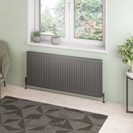 Eastbrook Type 21 Compact Panel Radiator 600mm x 1400mm Matt Anthracite   25.0124