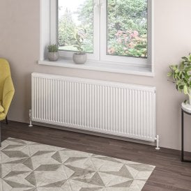 Eastbrook Type 21 Compact Panel Radiator 600mm x 1600mm Gloss White   25.0116