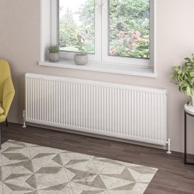 Eastbrook Type 21 Compact Panel Radiator 600mm x 1800mm Gloss White   25.0117