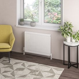 Eastbrook Type 21 Compact Panel Radiator 600mm x 800mm Gloss White   25.0108