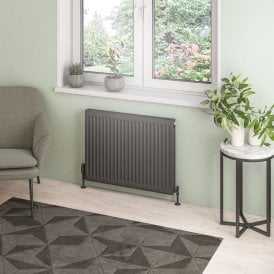 Eastbrook Type 21 Compact Panel Radiator 600mm x 800mm Matt Anthracite   25.0121