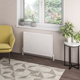 Eastbrook Type 21 Compact Panel Radiator 600mm x 900mm Gloss White   25.0109