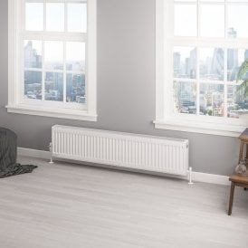 Eastbrook Type 22 Compact Panel Radiator 300mm x 1400mm Gloss White   25.0140