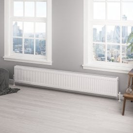 Eastbrook Type 22 Compact Panel Radiator 300mm x 2000mm Gloss White   25.0142