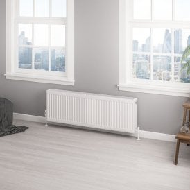 Eastbrook Type 22 Compact Panel Radiator 400mm x 1200mm Gloss White   25.0151