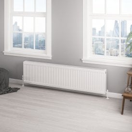 Eastbrook Type 22 Compact Panel Radiator 400mm x 1600mm Gloss White   25.0153