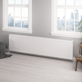Eastbrook Type 22 Compact Panel Radiator 500mm x 2000mm Gloss White   25.0170