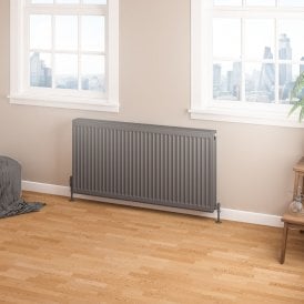 Eastbrook Type 22 Compact Panel Radiator 600mm x 1200mm Matt Anthracite   25.0190