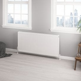 Eastbrook Type 22 Compact Panel Radiator 600mm x 1300mm Gloss White   25.0180