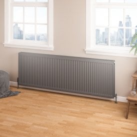 Eastbrook Type 22 Compact Panel Radiator 600mm x 1800mm Matt Anthracite   25.0193
