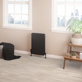 Eastbrook Type 22 Compact Panel Radiator 600mm x 400mm Matt Black   25.0194