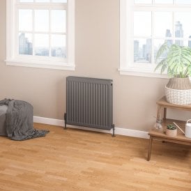 Eastbrook Type 22 Compact Panel Radiator 600mm x 600mm Matt Anthracite   25.0187