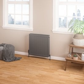 Eastbrook Type 22 Compact Panel Radiator 600mm x 600mm Matt Anthracite   25.0187