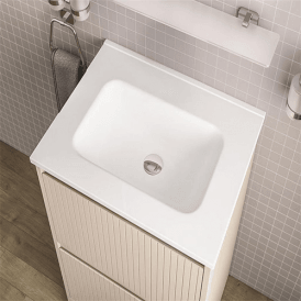 Eastbrook Universal 600mm Round Ceramic Basin No Tap Holes   103.023