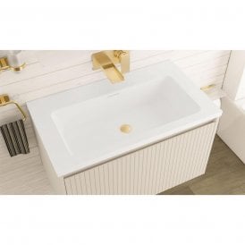 Eastbrook Universal 800mm Round Ceramic Basin No Tap Holes   103.024
